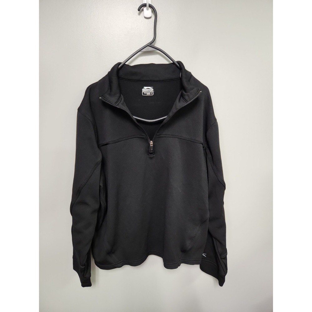 golf Slazenger Men's Black Long Sleeve 1/4‎ Zip Golf Pullover Size Large
